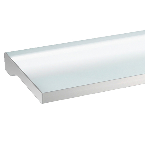 LED Glasbodenleuchte Teo Slim, Edelstahl-Optik