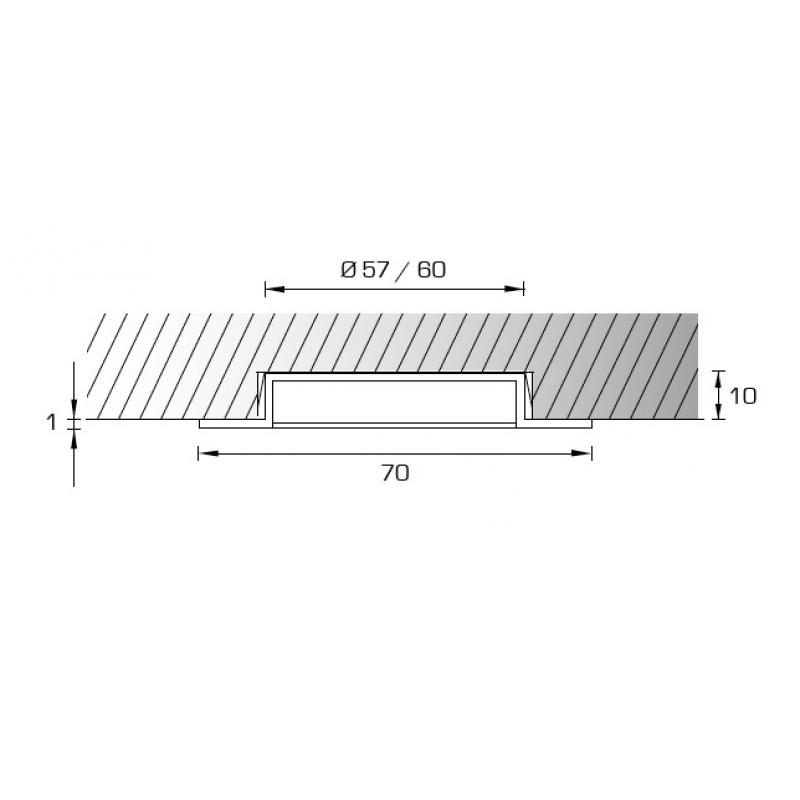 2er-Set LED-Einbaustrahler SUN warmweiß