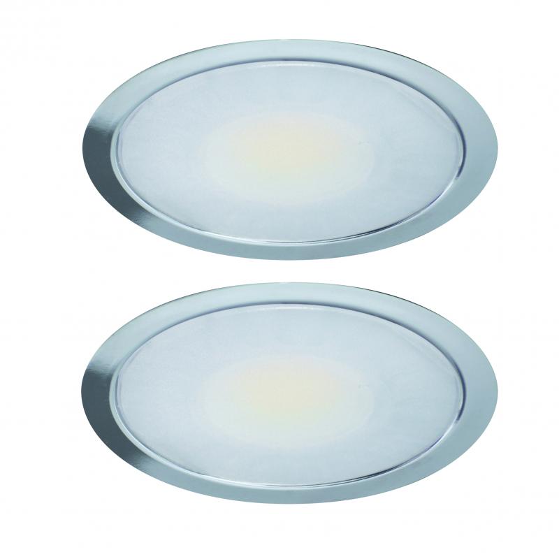 2er-Set LED-Einbaustrahler SUN neutralweiß