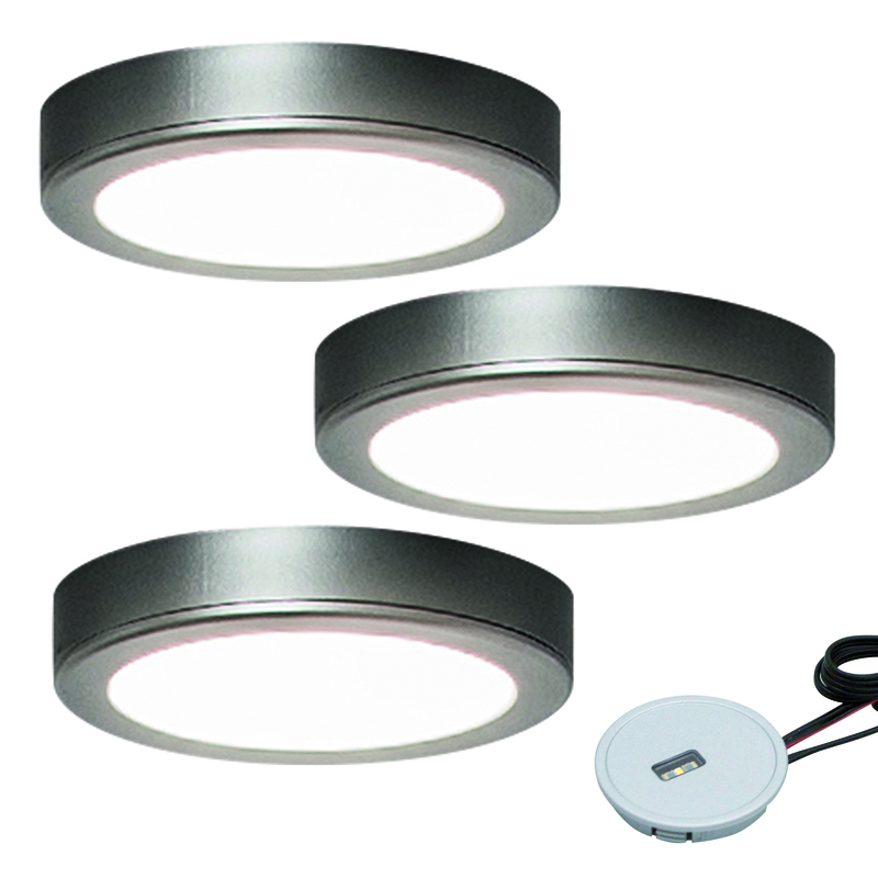 3er-Set LED-Aufbauleuchte MOONLIGHT EMOTION