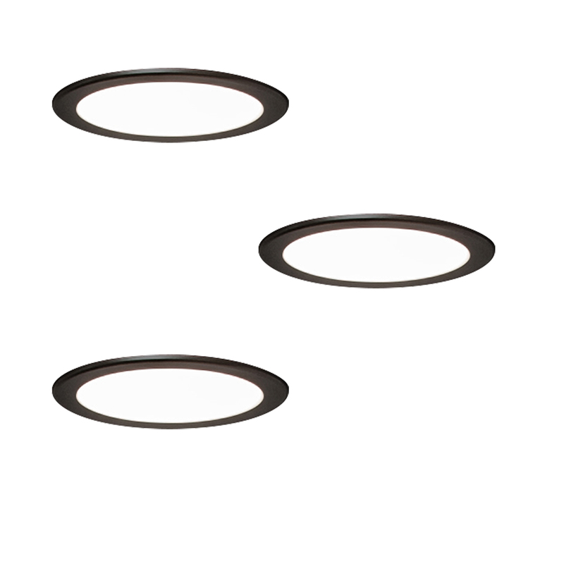 3er-Set LED-Einbaustrahler MOONLIGHT