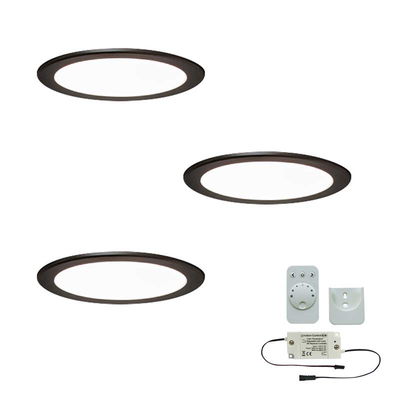 3er-Set LED-Einbaustrahler MOONLIGHT EMOTION