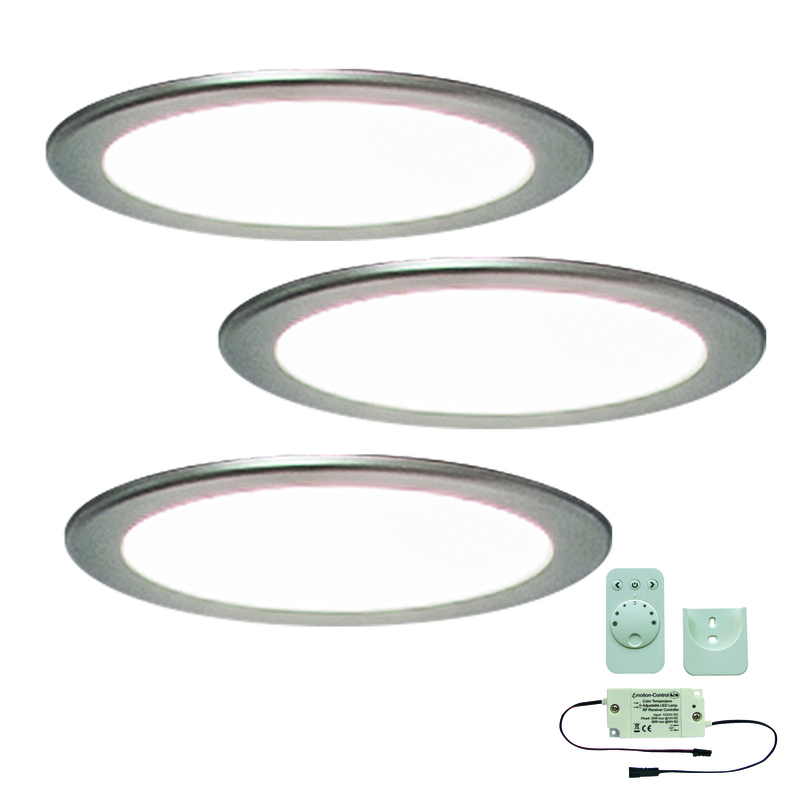 3er-Set LED-Einbaustrahler MOONLIGHT EMOTION