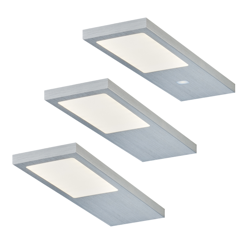 3er-Set LED Leuchte GAMMA (Edelstahl-Optik) [422043] - Vogt Online-Shop