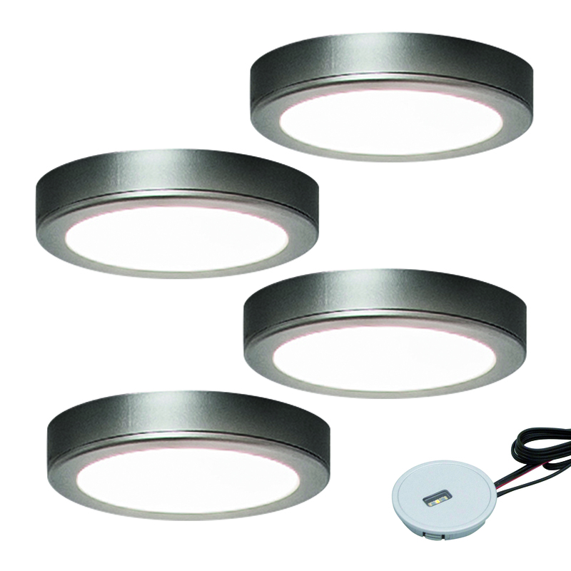 4er-Set LED-Aufbauleuchte MOONLIGHT EMOTION