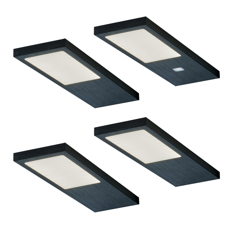 4er-Set LED Leuchte GAMMA NOIR