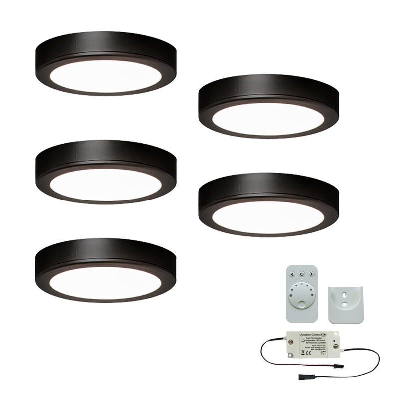 5er-Set LED-Aufbauleuchte MOONLIGHT EMOTION