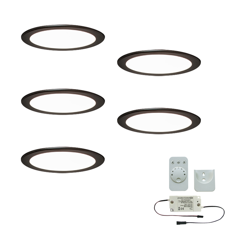 5er-Set LED-Einbaustrahler MOONLIGHT EMOTION