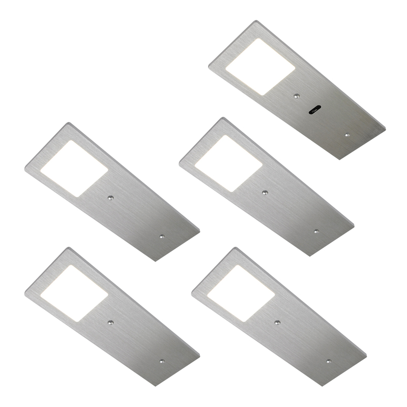 5er-Set LED Leuchte ECO-PAD F (3000 K)
