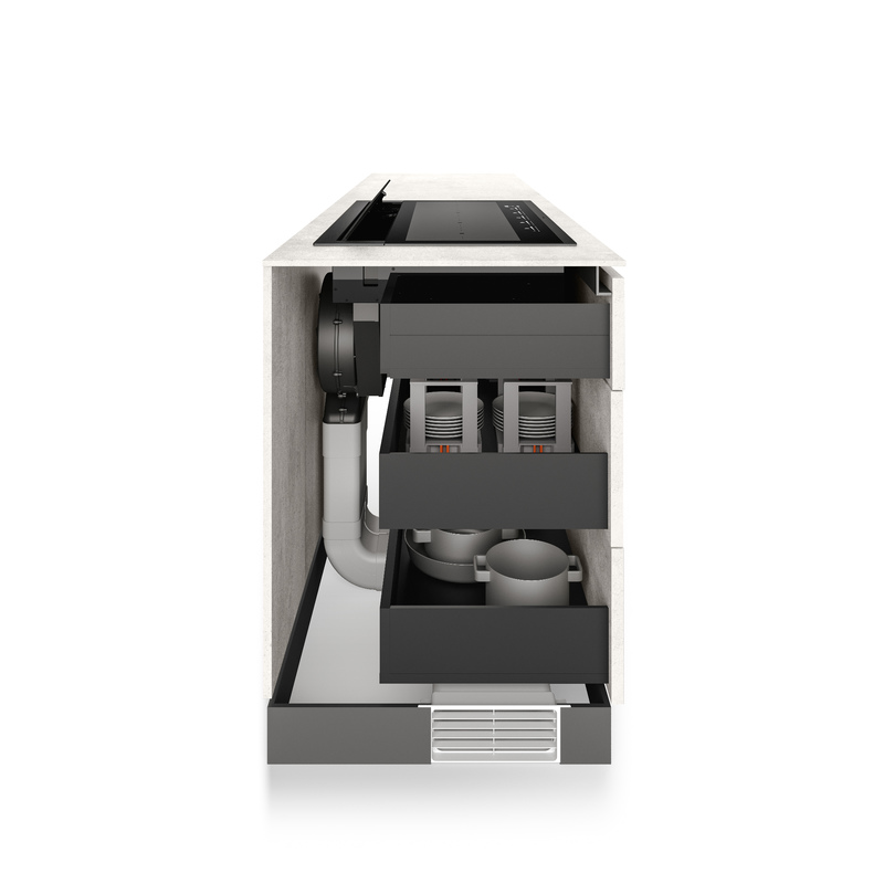 Downdraft-System VISIO PLUS 90/52 cm