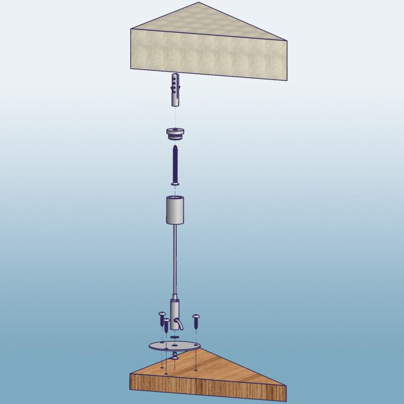 Drahtseilabhängung (100 cm)