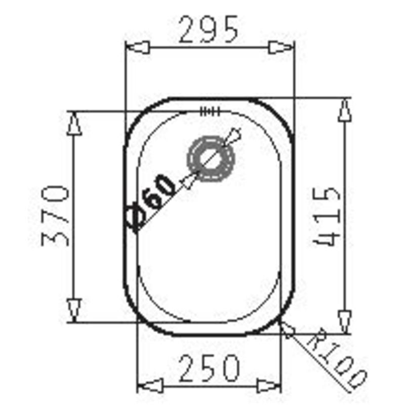 Einbauspüle EB 25 Soft (Edelstahl satiniert)