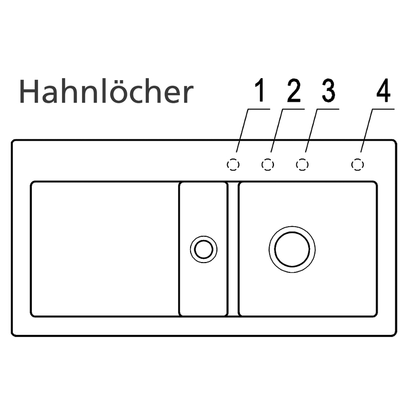 Einbauspüle SUBWAY 60 (Chromit glänzend)