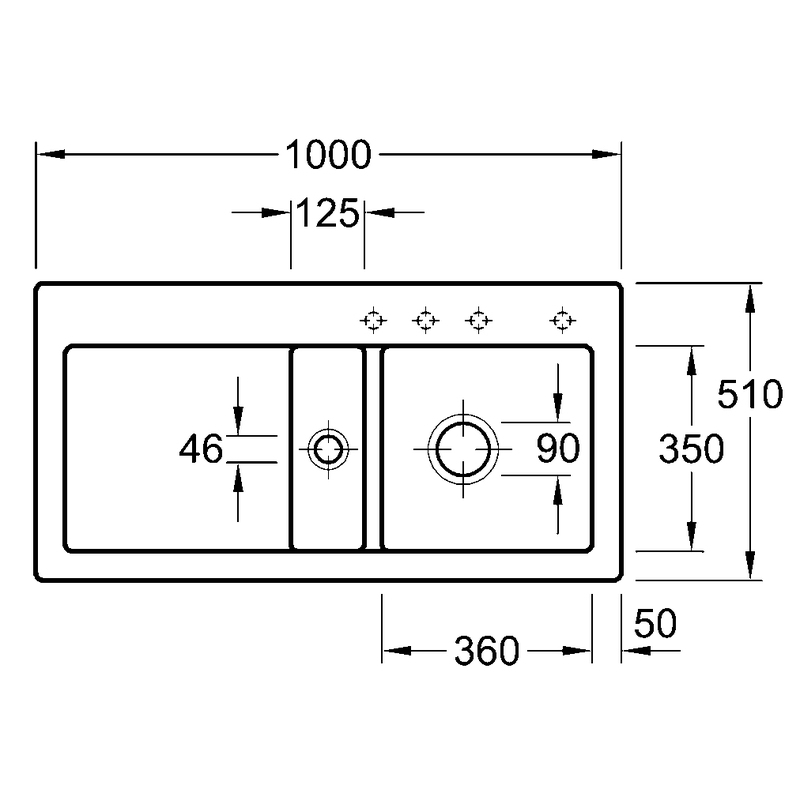 Einbauspüle SUBWAY 60 (Graphit)