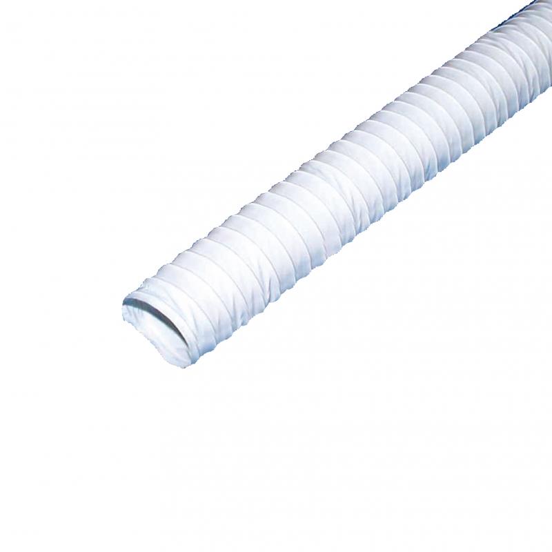 Gewebeschlauch Ø 127 mm, weiß, 3 Meter im Netz