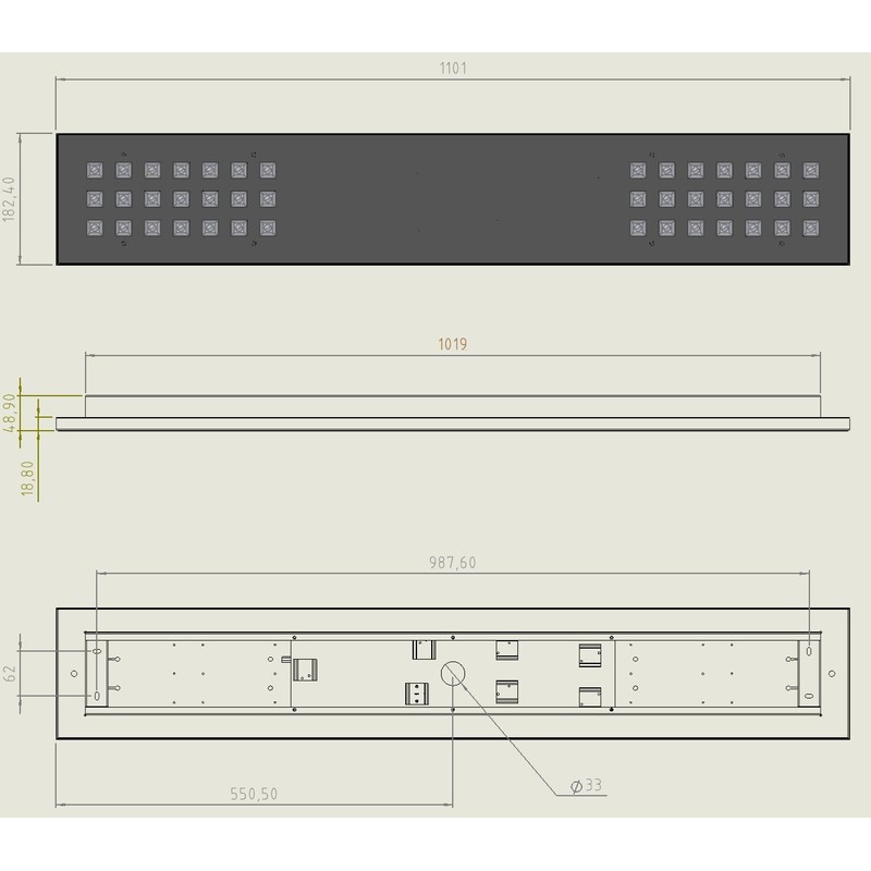 LED Deckenleuchte Iland