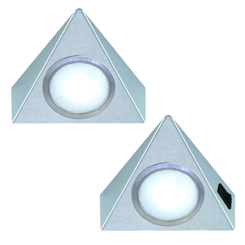 2er-Set LED Dreieckleuchte TRIANGOLO