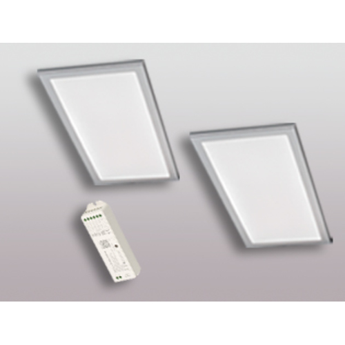 2er-Set LED Leuchte BASSO VC Edelstahl-Optik