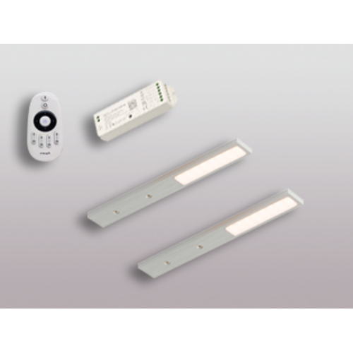 2er-Set LED Leuchte PITA VC Edelstahl-Optik