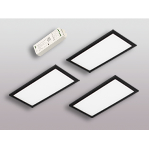 3er-Set LED Leuchte BASSO VC schwarz