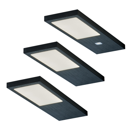 3er-Set LED Leuchte GAMMA NOIR (4000 K)