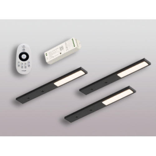 3er-Set LED Leuchte PITA VC schwarz