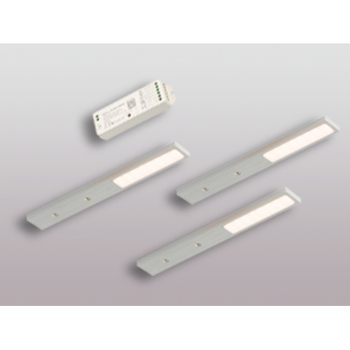 3er-Set LED Leuchte PITA VC Edelstahl-Optik
