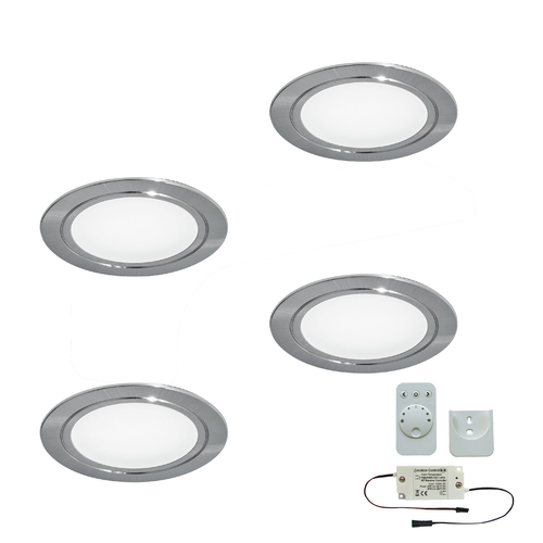 4er-Set LED-Einbaustrahler CHIP 58 EMOTION