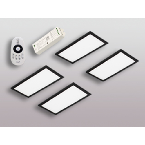 4er-Set LED Leuchte BASSO VC schwarz