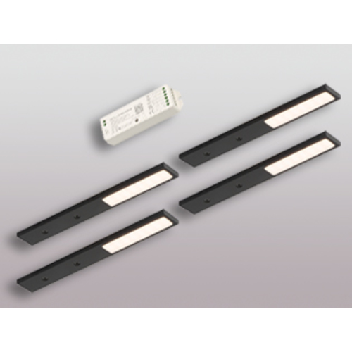 4er-Set LED Leuchte PITA VC schwarz