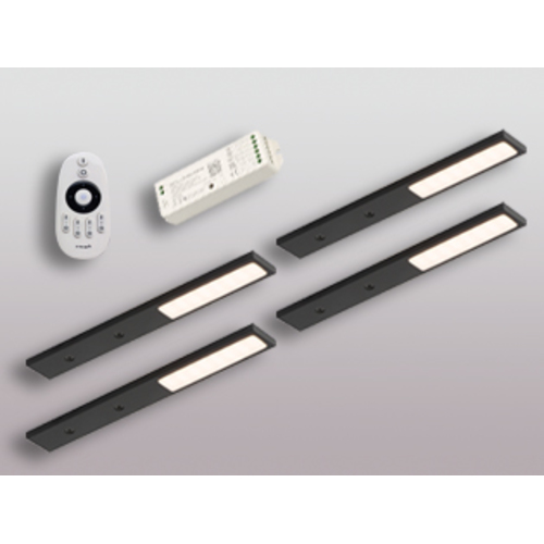 4er-Set LED Leuchte PITA VC schwarz