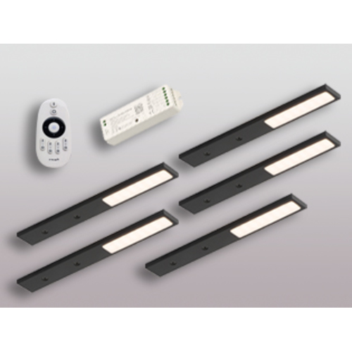 5er-Set LED Leuchte PITA VC schwarz