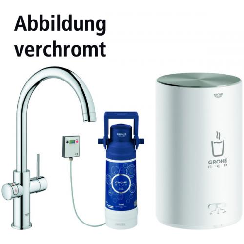 GROHE Red II Duo Armatur C-Auslauf (Edelst.-Fin.)