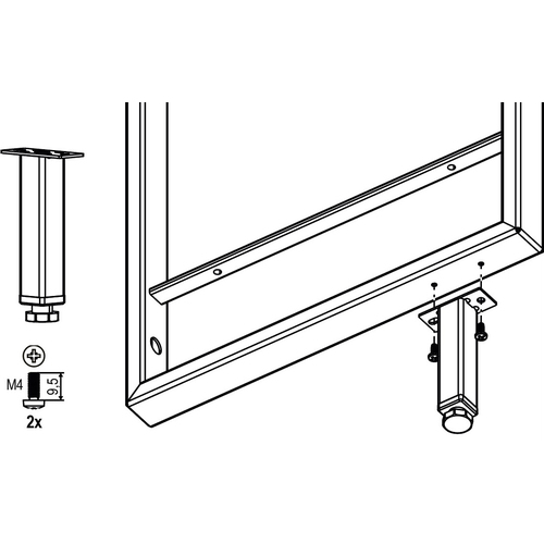 YouK Stellfuß 32