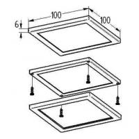 1er-Set LED Panel-Leuchte RIA-M