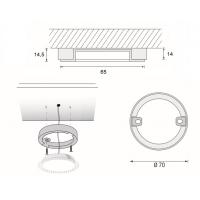 2er-Set LED-Einbaustrahler BOBBY DIM Aufbau 2.0