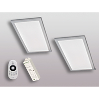 2er-Set LED Leuchte BASSO VC Edelstahl-Optik