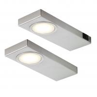 2er-Set LED Leuchte QUADRA SUN warmweiß