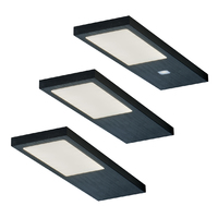 3er-Set LED Leuchte GAMMA NOIR (3500 K)