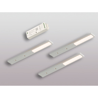 3er-Set LED Leuchte PITA VC Edelstahl-Optik