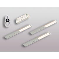 3er-Set LED Leuchte PITA VC Edelstahl-Optik