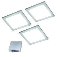 3er-Set LED Panel-Leuchte RIA-M