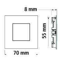 3er-Set LED Sockelleuchte KARO