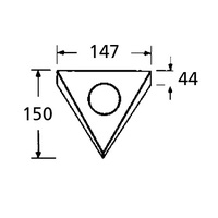 4er-Set LED Dreieckleuchte ROKKY 2.0