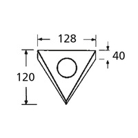 4er-Set LED Dreieckleuchte TRIANGOLO