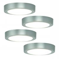 4er-Set LED-Einbaustrahler SUN Aufbau warmweiß