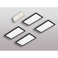 4er-Set LED Leuchte BASSO VC schwarz