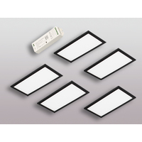 5er-Set LED Leuchte BASSO VC schwarz