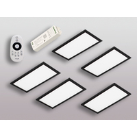 5er-Set LED Leuchte BASSO VC schwarz