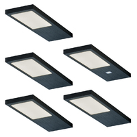 5er-Set LED Leuchte GAMMA NOIR (4000 K)